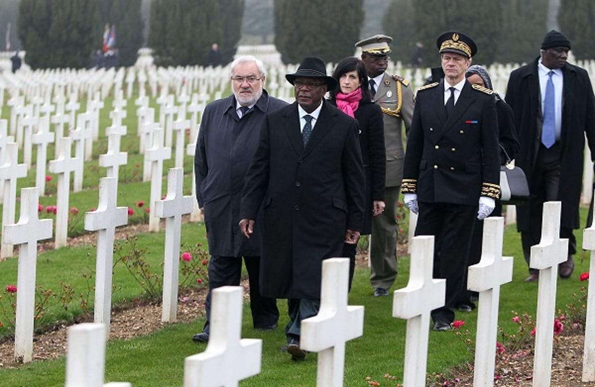 Ibrahim Boubacar Keita, le 22 octobre 2015, à Douaumont. © Fred Marvaux/AP/SIPA