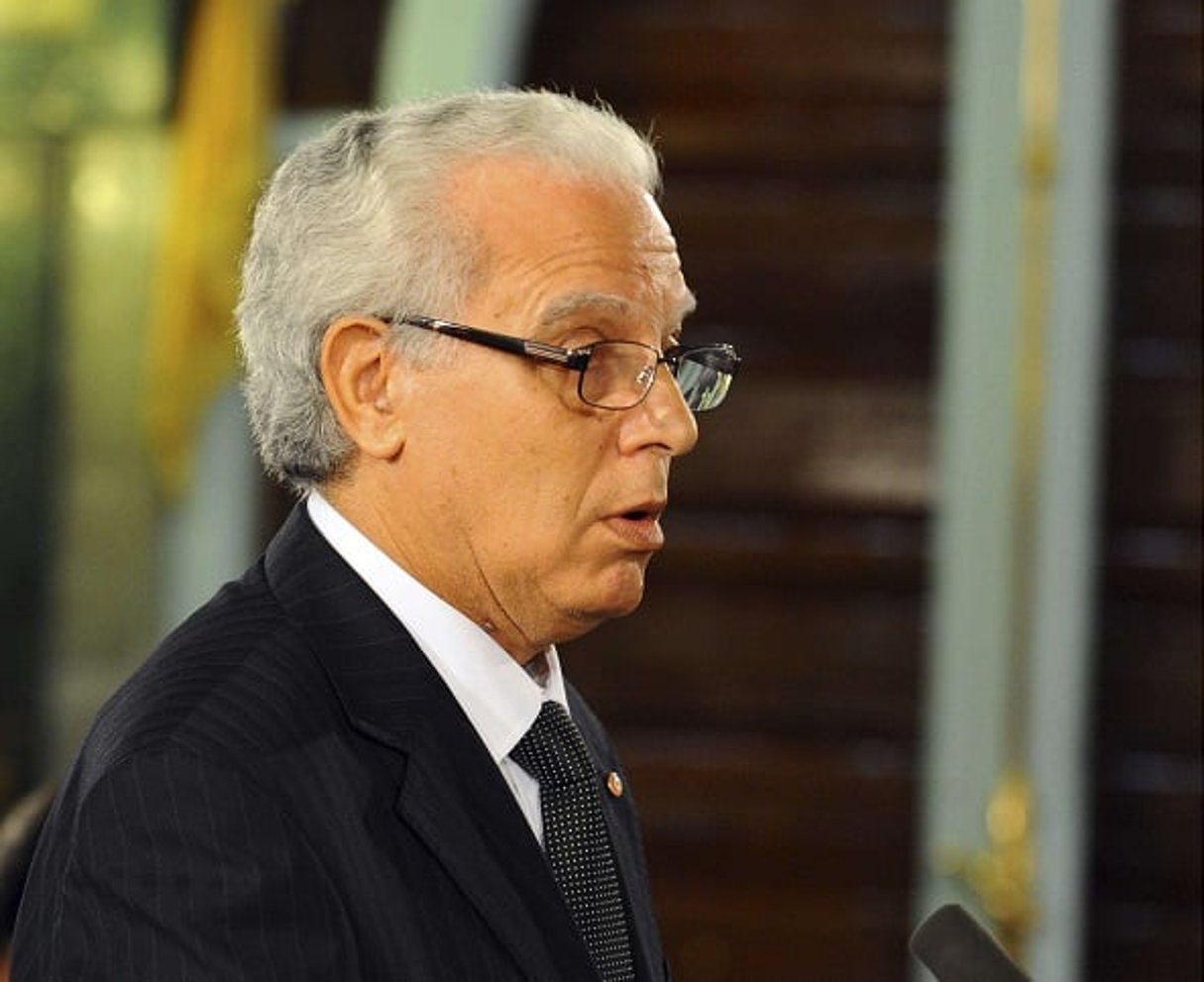 Mohamed Salah Ben Aïssa, ministre de la Justice limogé en octobre 2015. © Hassene Dridi/AP/SIPA