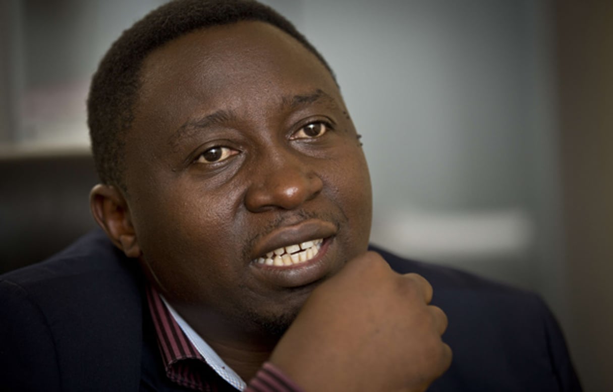 Frank Habineza est le président du Parti vert démocratique (Rwanda). © Ben Curtis/AP/SIPA