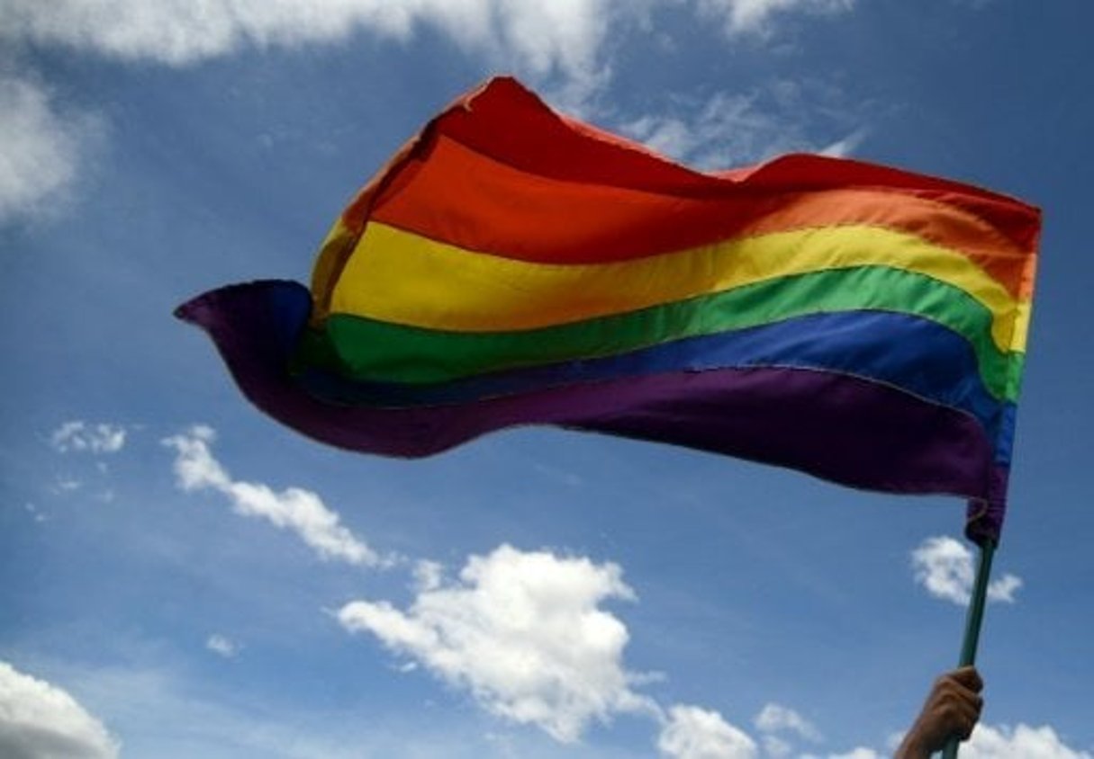 Un drapeau de la cause LGBT. © AFP