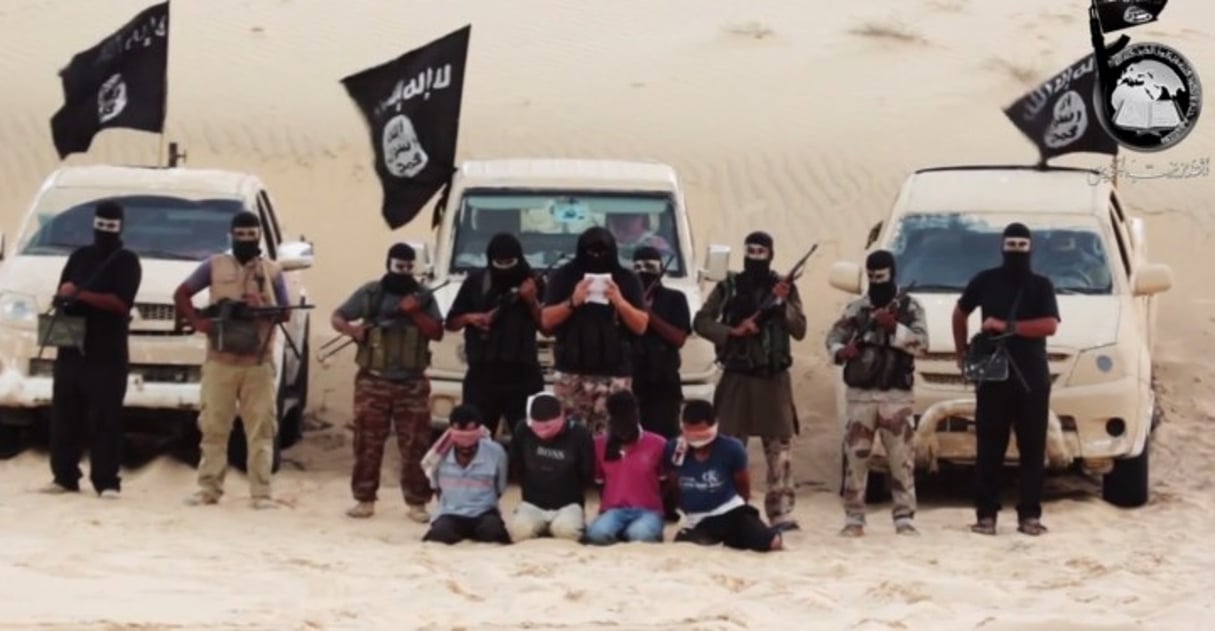Des membres d’Ansar Bayt al-Maqdis en août 2014. © Capture d’écran YouTube.