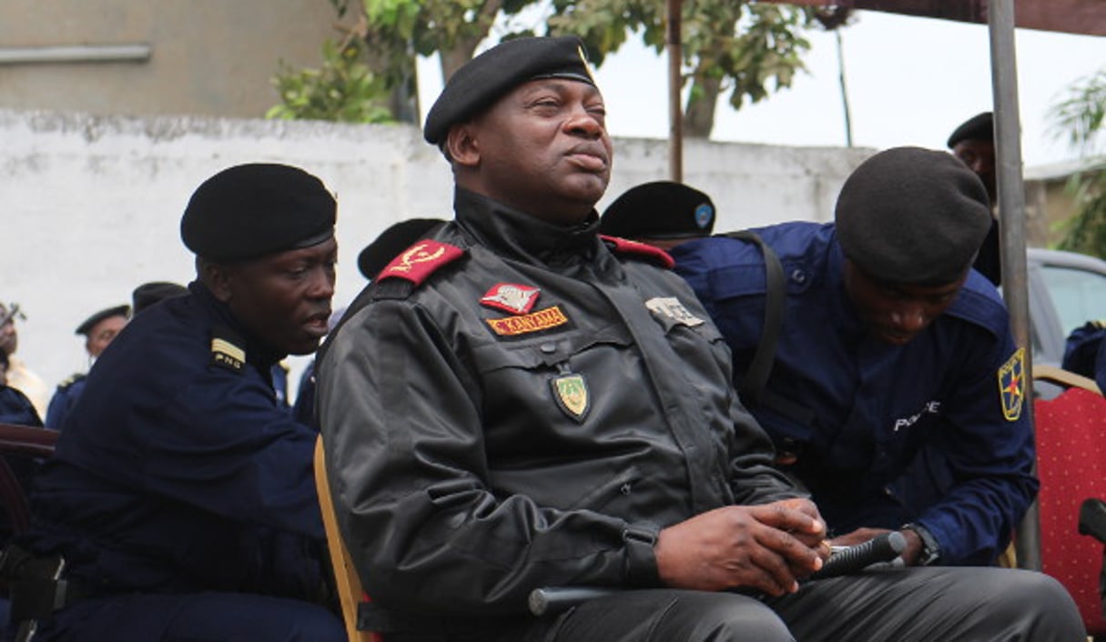 Le général Célestin Kanyama, chef de la police congolaise à Kinshasa. © DR