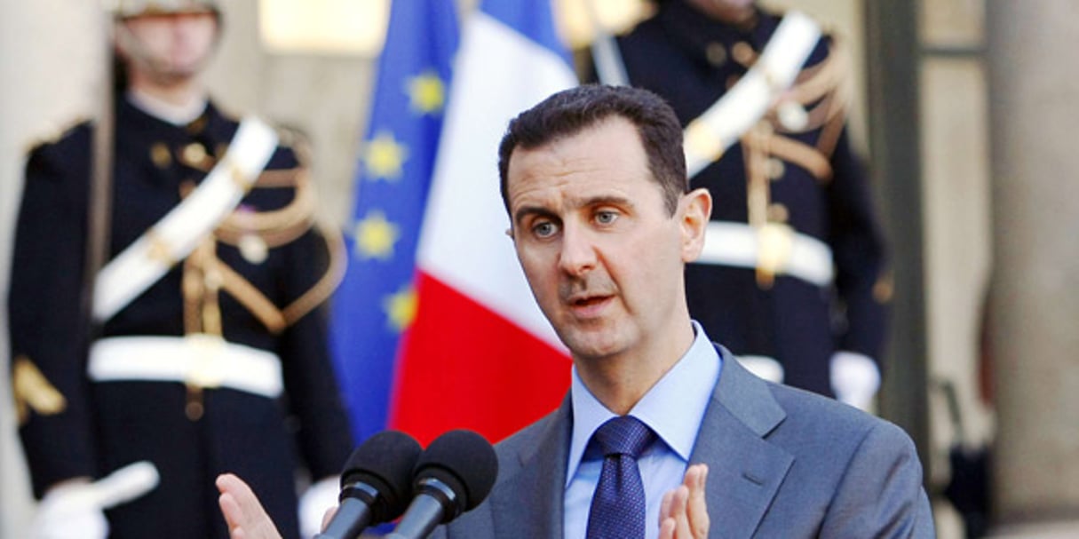 Le président syrien Bachar al-Assad à Paris le 9 décembre 2010. © Remy de la Mauviniere / AP / SIPA