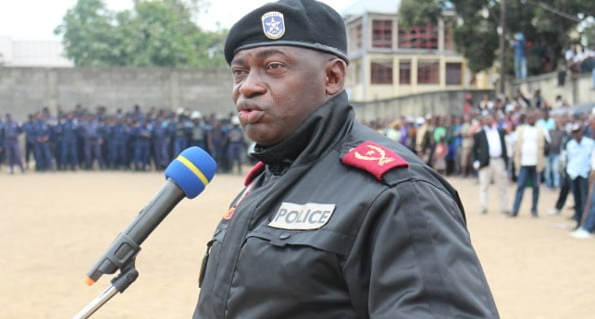 Célestin Kanyama, chef de la police congolaise à Kinshasa, le 2 septembre 2015. © Trésor Kibangula/J.A.