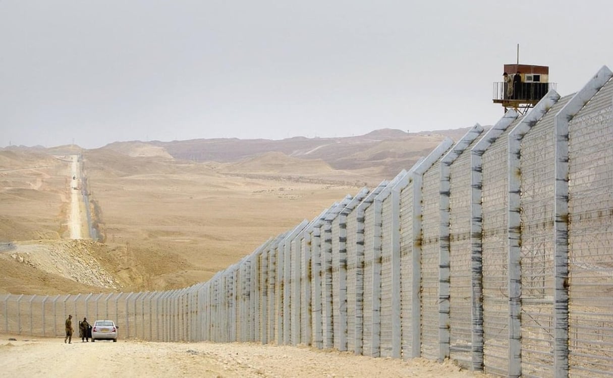 La frontière entre Israël et l’Égypte. © AFP