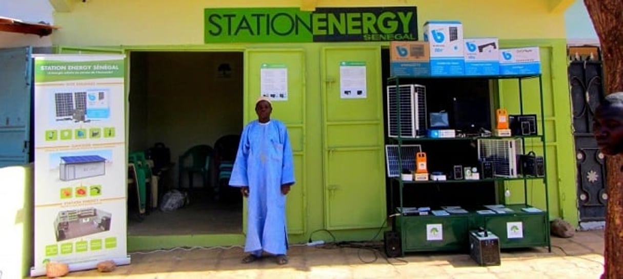 Vue d’une boutique de Station Energy au Sénégal. © DR