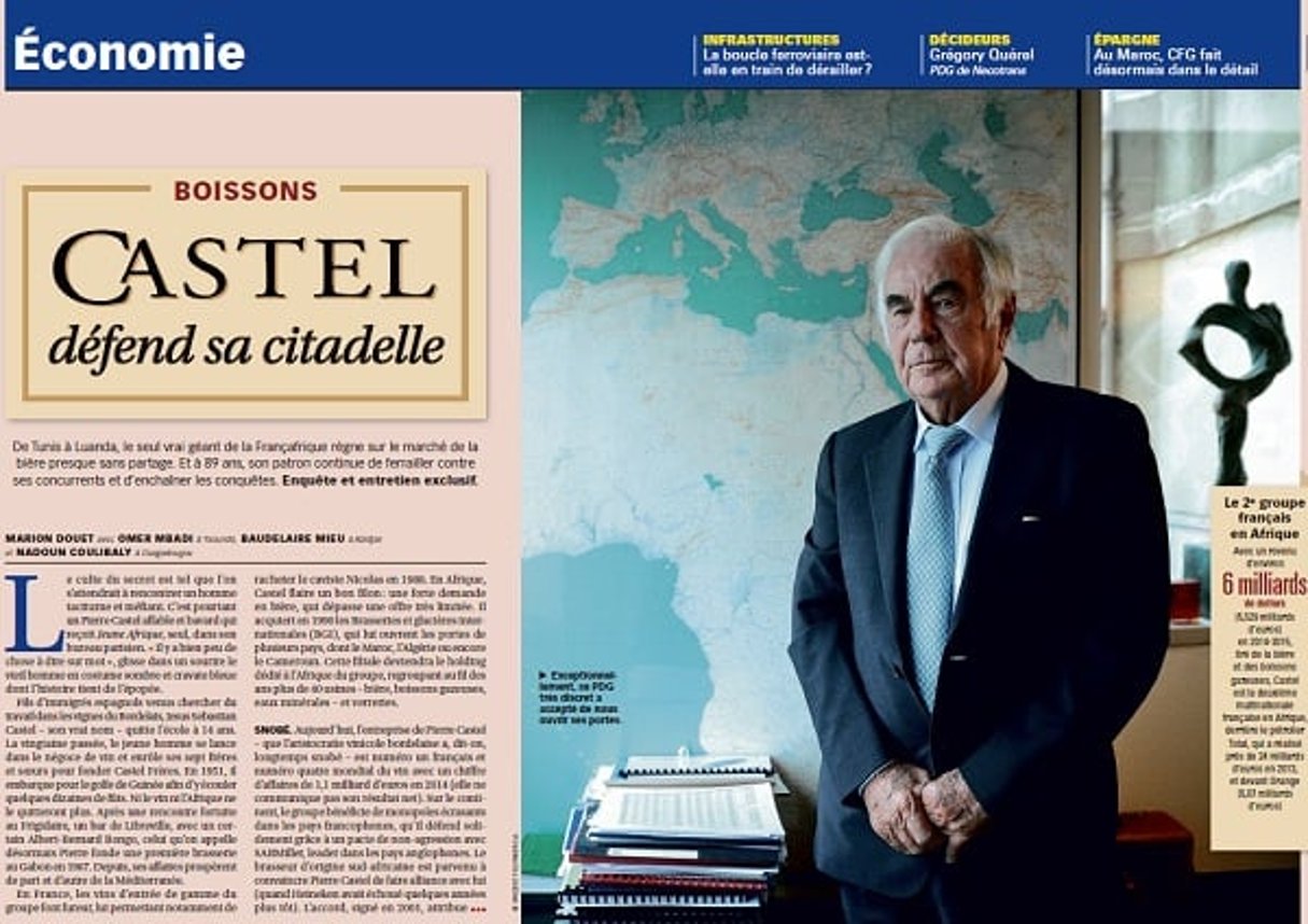 Ouverture des pages éco de Jeune Afrique n°2864 © Vincent Fournier/J.A.