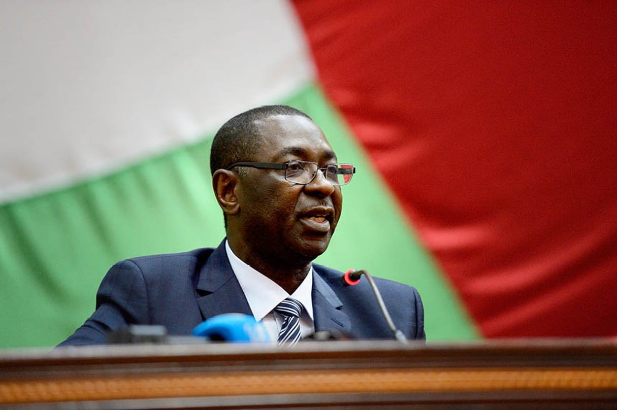 Désiré Kolingba, candidat du Rassemblement démocratique centrafricain (RDC). © ERIC FEFERBERG /AFP