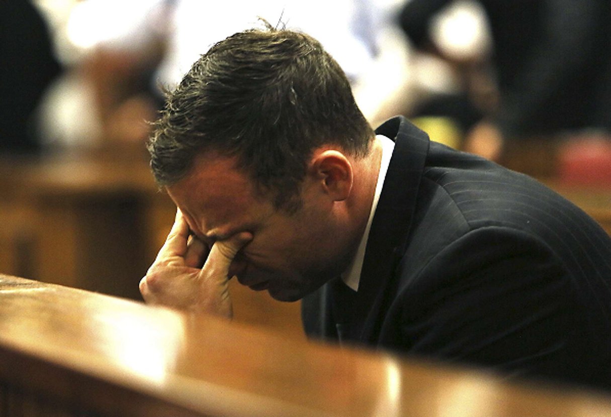 Oscar Pistorius au tribunal à Pretoria, 12 septembre 2015 © Alon Skuy/AP/SIPA