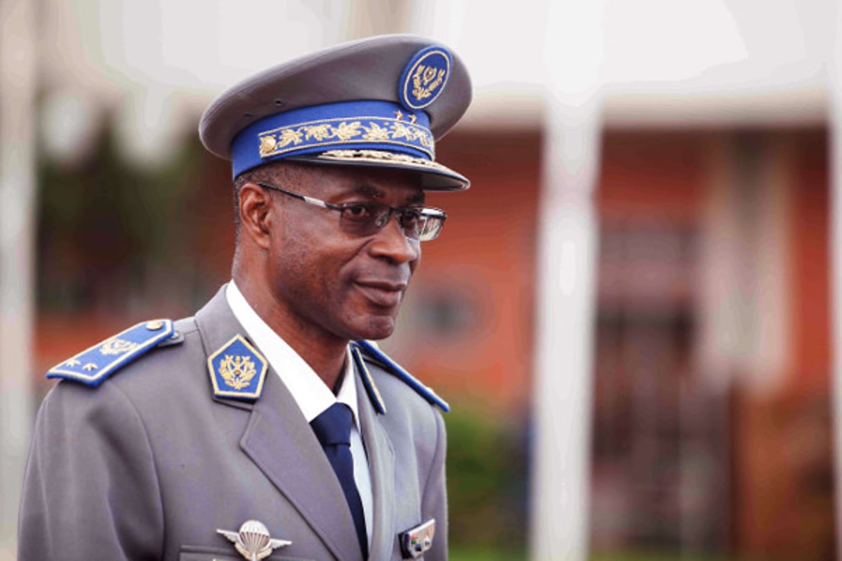 Général Gilbert Diendéré, chef de l’ex-Régiment de sécurité présidentielle au Burkina Faso. © Theo Renaut/AP/SIPA