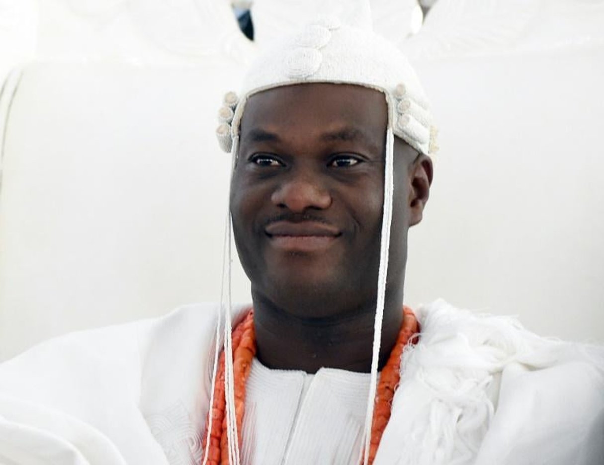 Adeyeye Enitan Ogunwusi, le nouveau roi des Yoruba, le 7 décembre 2015 à Ile-Ife. © Pius Utomi Ekpei/AFP