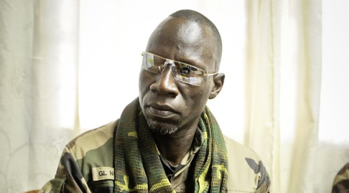 Noureddine Adam, ancien numéro deux de la Séléka, le 14 mars 2013 à Bangui. © Vincent Fournier/J.A.