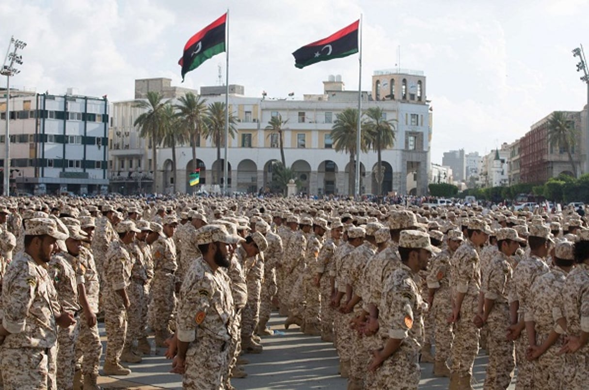 Unités militaires libyennes, le 13 août 2015 © Mohamed Ben Khalifa/AP/SIPA