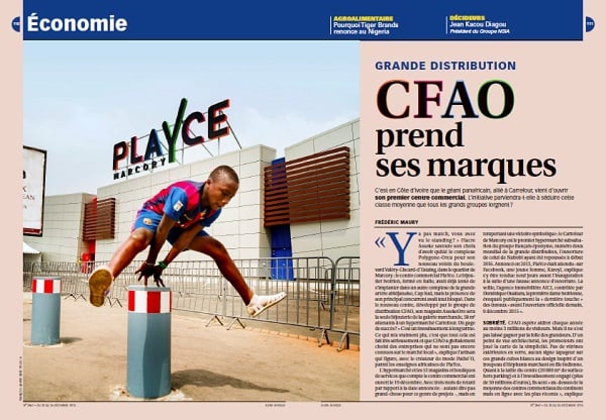 Le centre commercial PlaYce de Marcory, à Abidjan, a ouvert ses portes en décembre. © François-Xavier Gbré pour Jeune Afrique