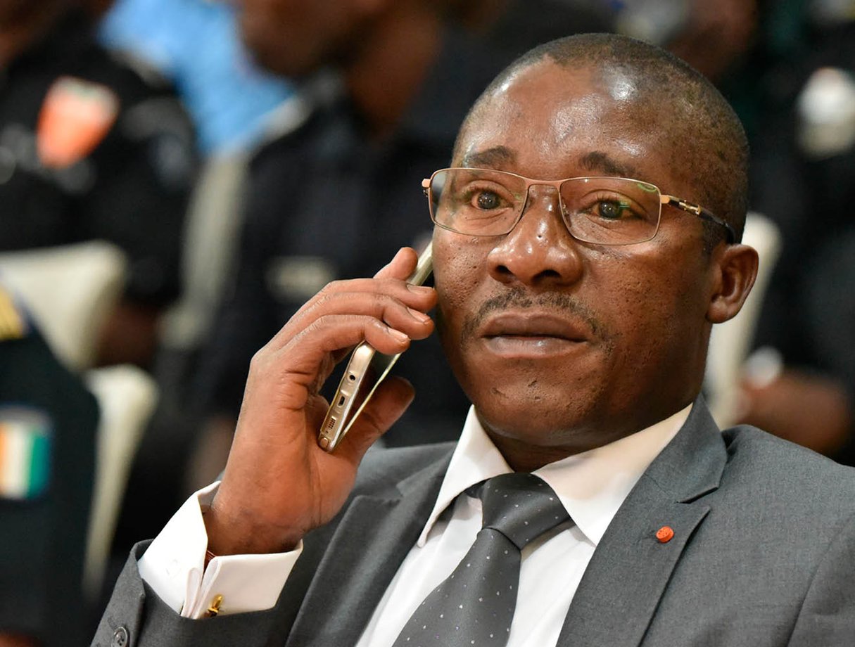 Le ministre de la Justice, des Droits de l’homme et des Libertés publiques, le 26 novembre, à Abidjan. © SIA KAMBOU/AFP