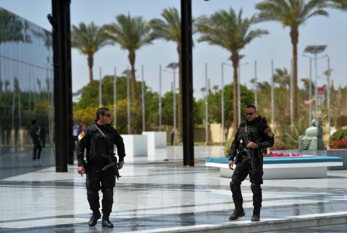 La police égyptienne à Charm El-cheikh en mars 2015. © AFP