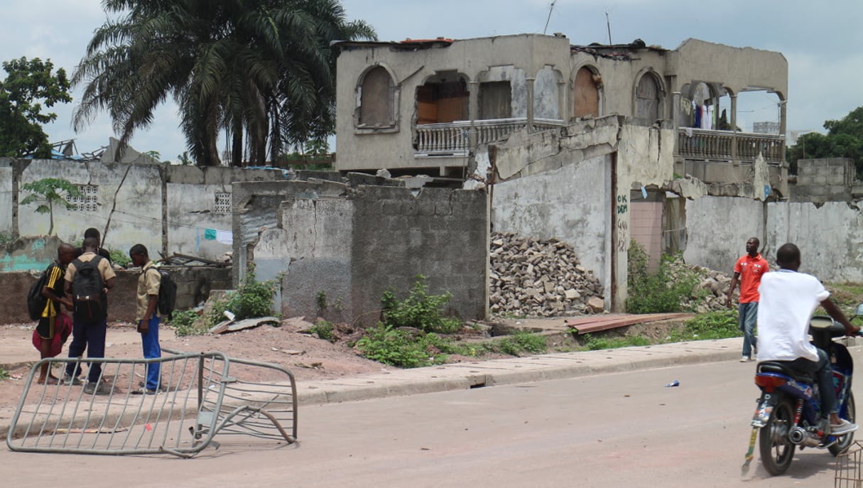 Dans le quartier de Mpila et ses environs, l’explosion du 4 mars 2012, dans lequel Marcel Ntsourou  a été mis en cause, a fait au moins 300 morts et 17 000 sans-abris à Brazzaville. © Trésor Kibangula/J.A.