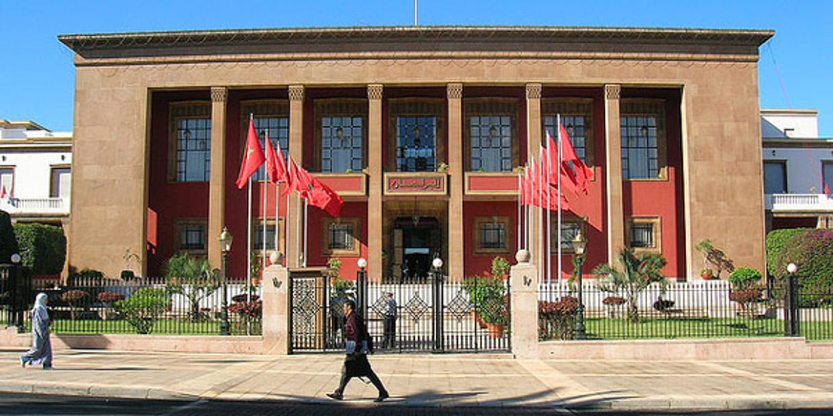 L’entrée du Parlement marocain, à Rabat. © Flickr / Creatives Common