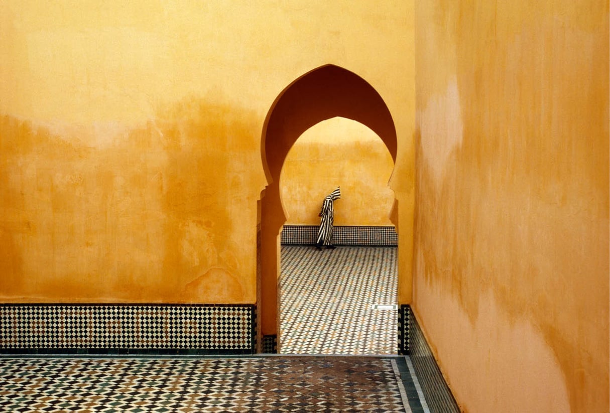 Mausolée de Moulay Ismail, à Meknès (1985). © BRUNO BARBEY / MAGNUM PHOTOS