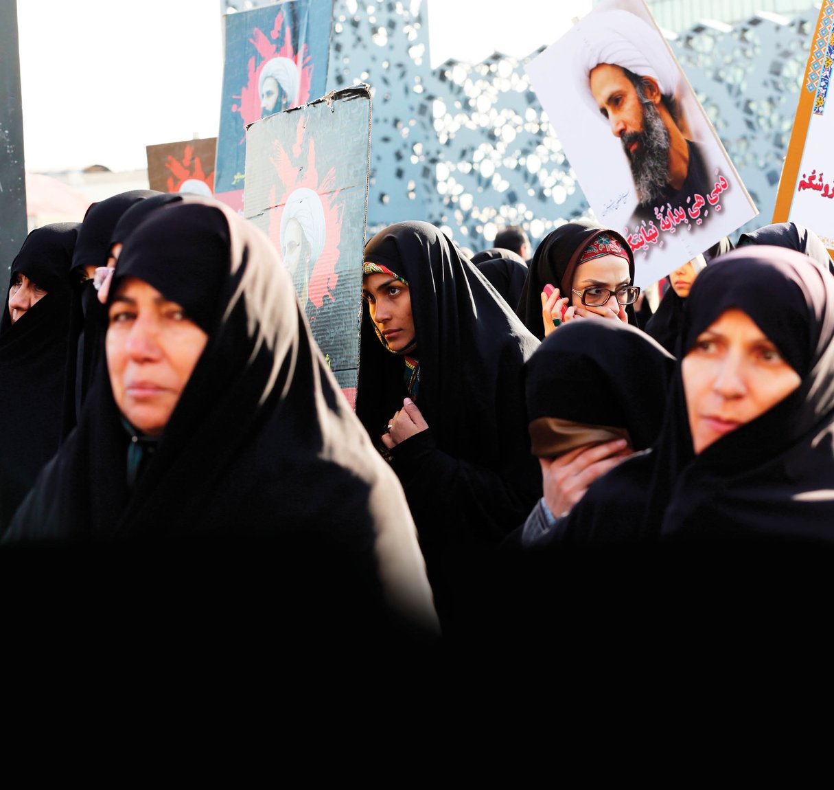 Manifestation antisaoudienne à Téhéran, le 4 janvier. © ATTA KENARE/AFP