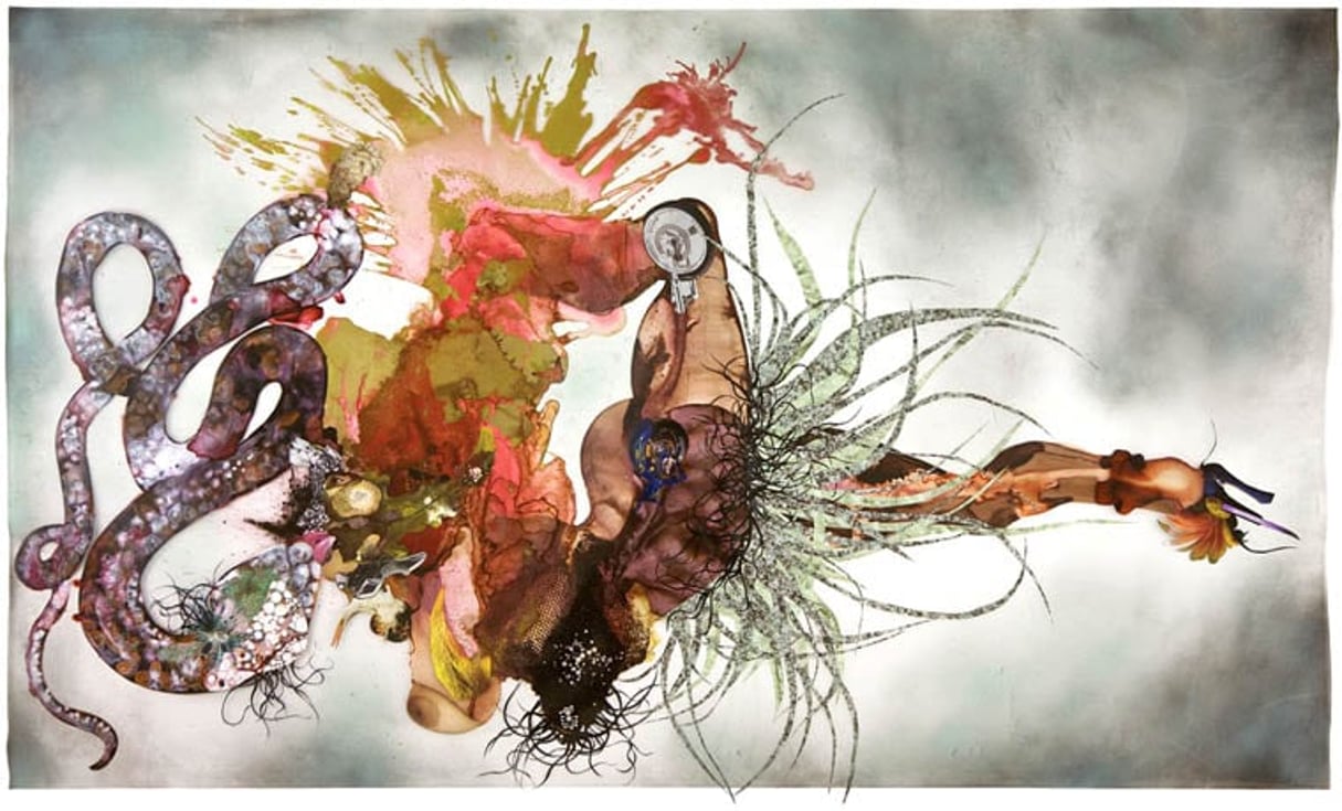 Non, je ne regrette rien (2007), de la Kényane Wangechi Mutu. © DR