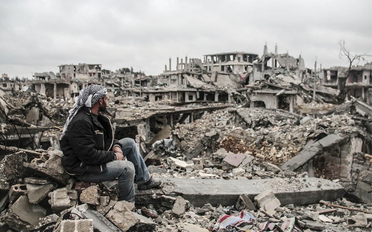 À Kobané, en mars 2015. Les Syriens se préparent à vivre une énième saison en enfer. © HALIL FIDAN / ANADOLU AGENCY/AFP