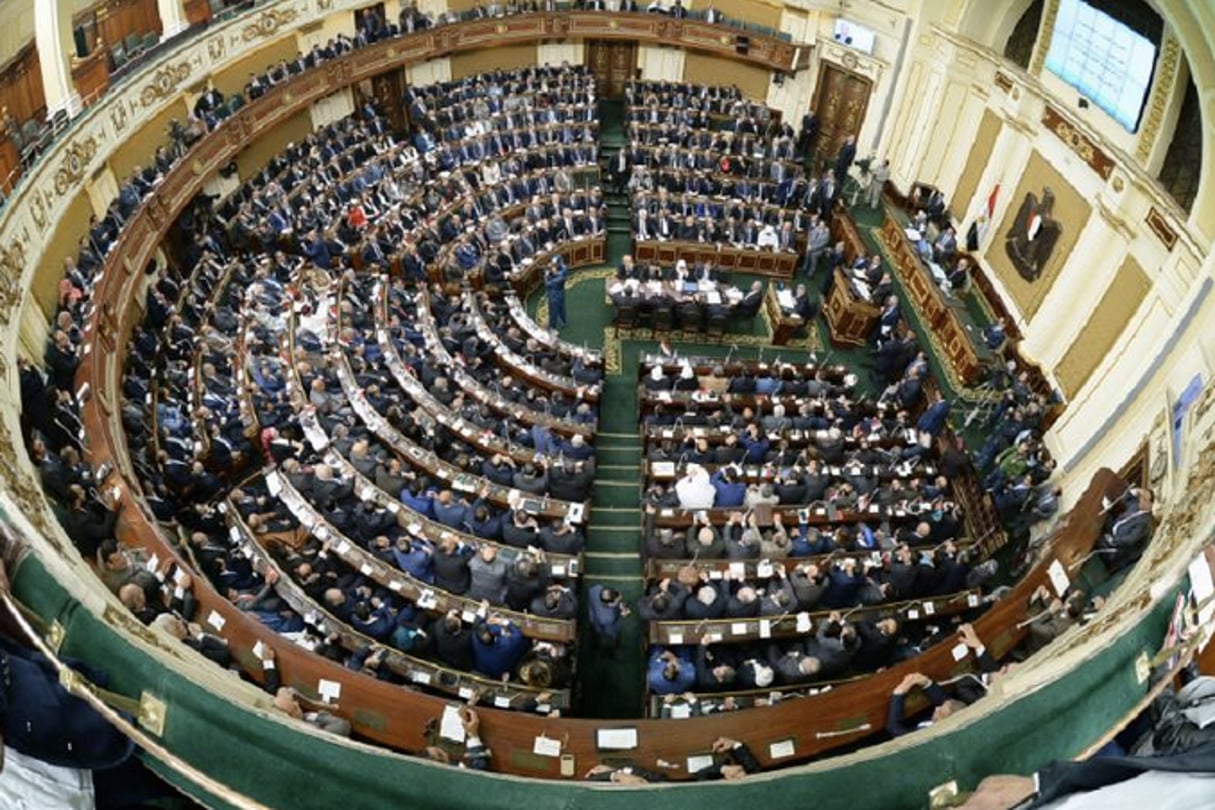 Vue d’ensemble du Parlement égyptien, en janvier 2015. © Stringer/AFP