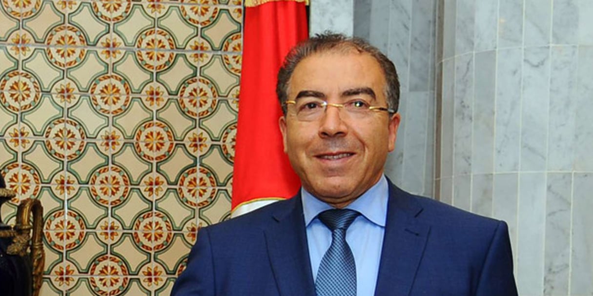 Mongi Hamdi, alors ministre tunisien des Affaires étrangères, le 24 juillet 2014 à Tunis. © Hassene Dridi / AP / SIPA