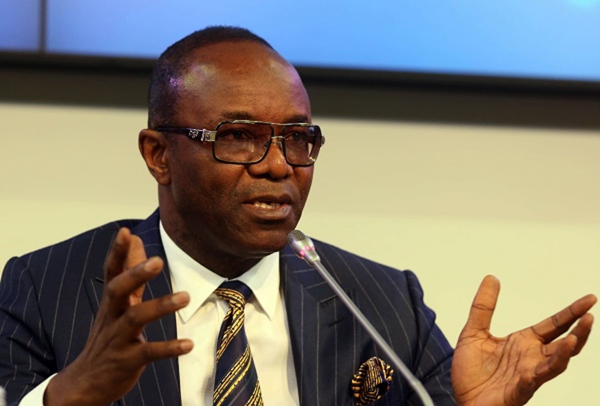 Emmanuel Ibe Kachikwu reste secrétaire d’État nigérian pour les Ressources pétrolières. © Ronald Zak/AP/SIPA