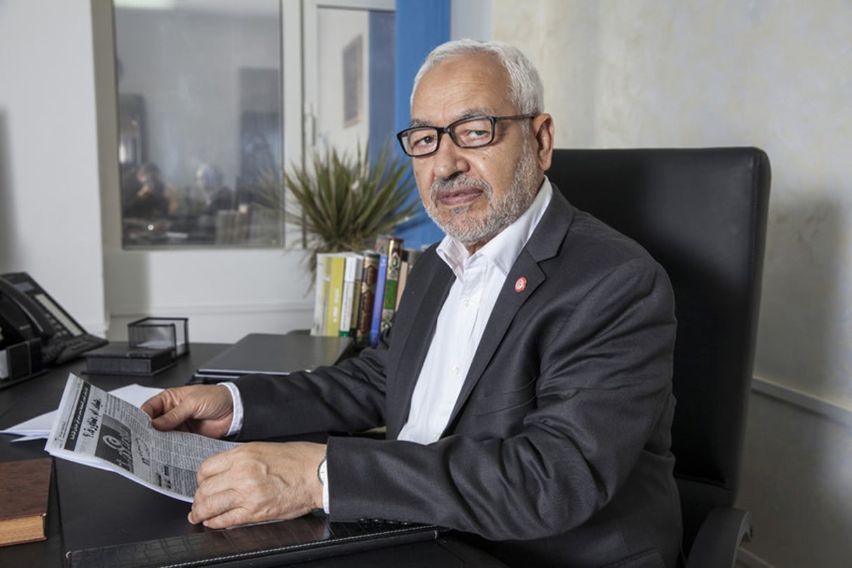 Rached Ghannouchi, chef du parti Ennahdha © Ons Abid/J.A.