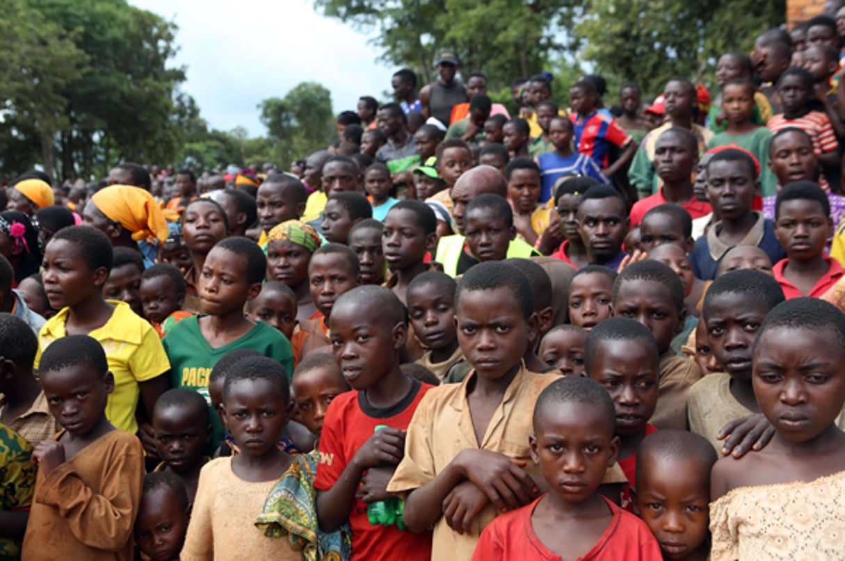 Réfugiés burundais dans le camp  Nduta de Kigoma, en Tanzanie, le 29 décembre 2015. © AP/SIPA