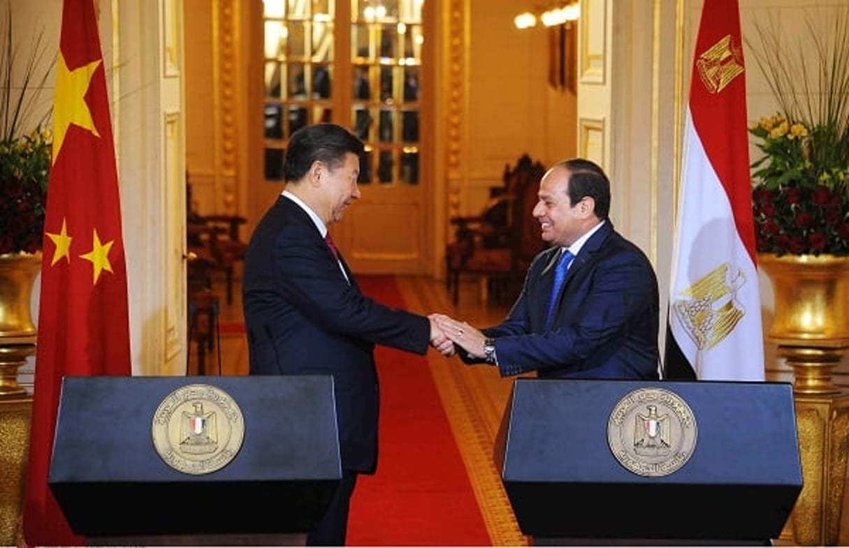 Xi Jinping et Abdel Fattah al-Sissi. © AP/SIPA