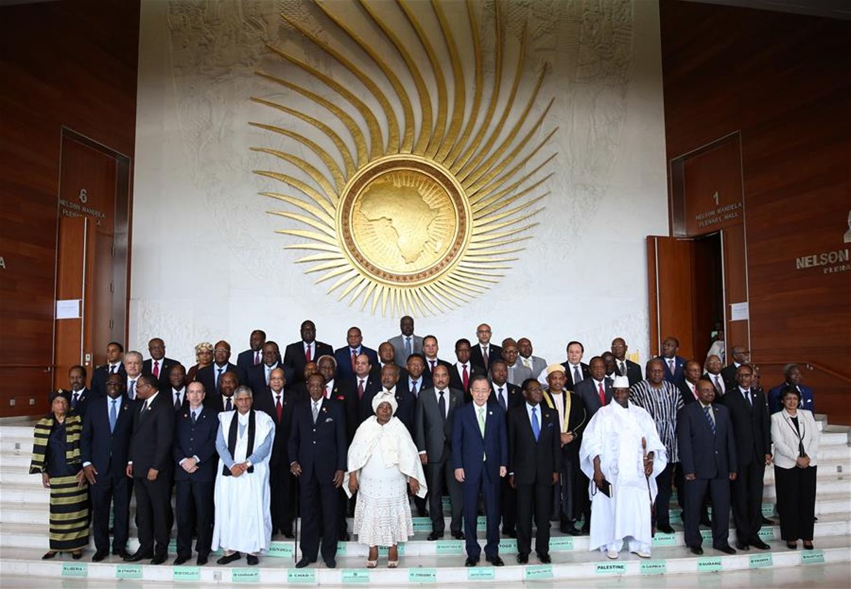 La « photo de famille » du 26e sommet de l’Union africaine, à Addis-Abeba le 30 janvier 2016. © AFP/Tony Karumba