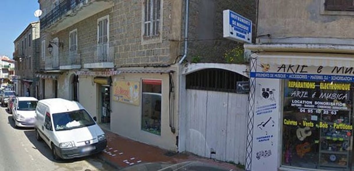 Rue de Propriano dans laquelle l’attaque a eu lieu. © Capture d’écran Google Street View.