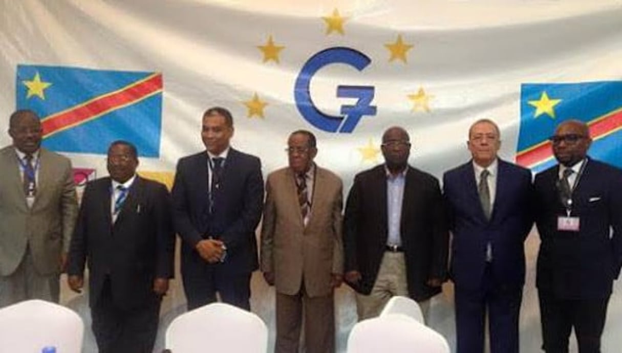 Les sept leaders du « G7 », le 10 octobre 2015 à Kinshasa. © Facebook/G7