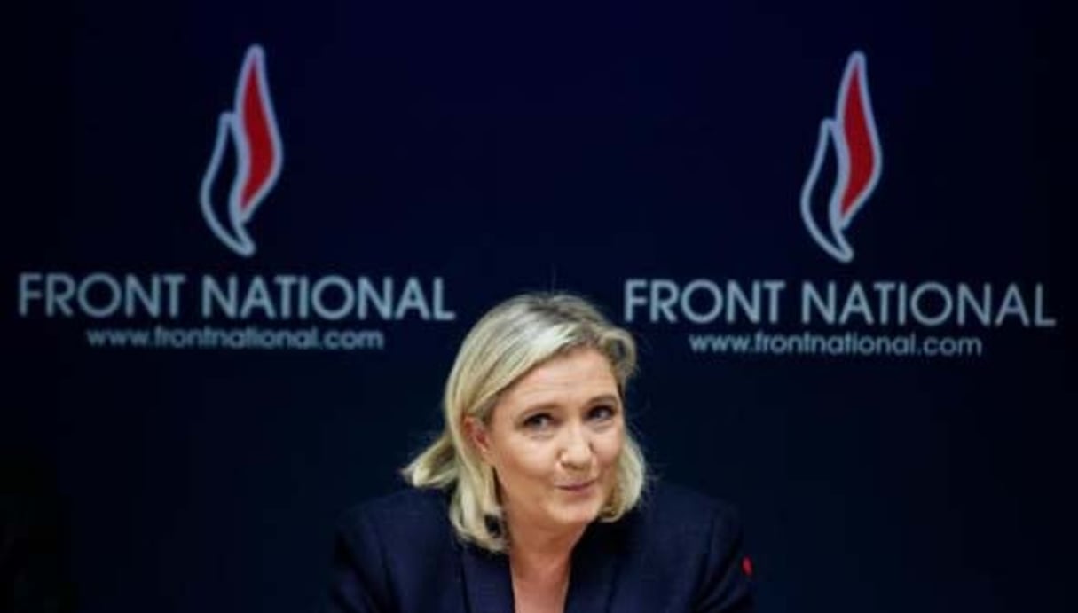 La présidente du Front national Marine Le Pen, le 20 novembre 2015 à Vannes. © AFP