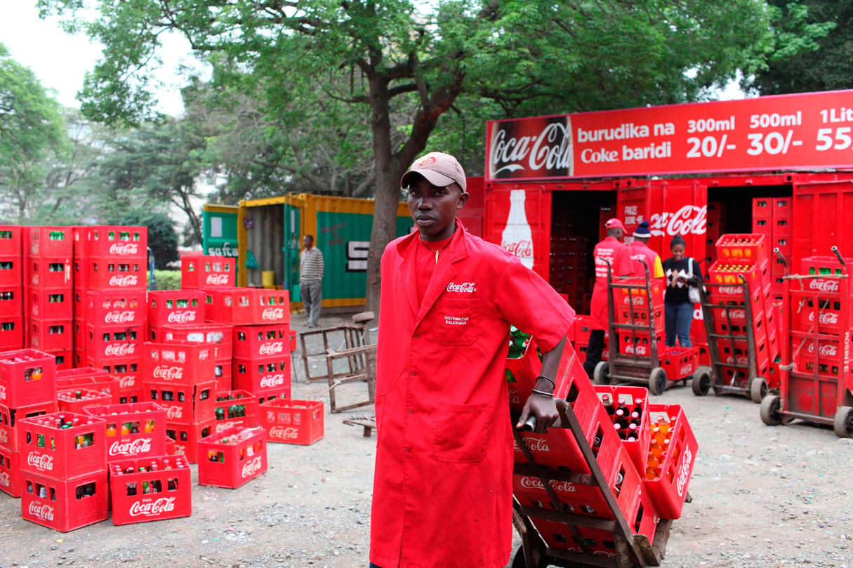 Au Kenya, la part de marché de la multinationale atteint 45 %. © MARCO DI LAURO/GETTY