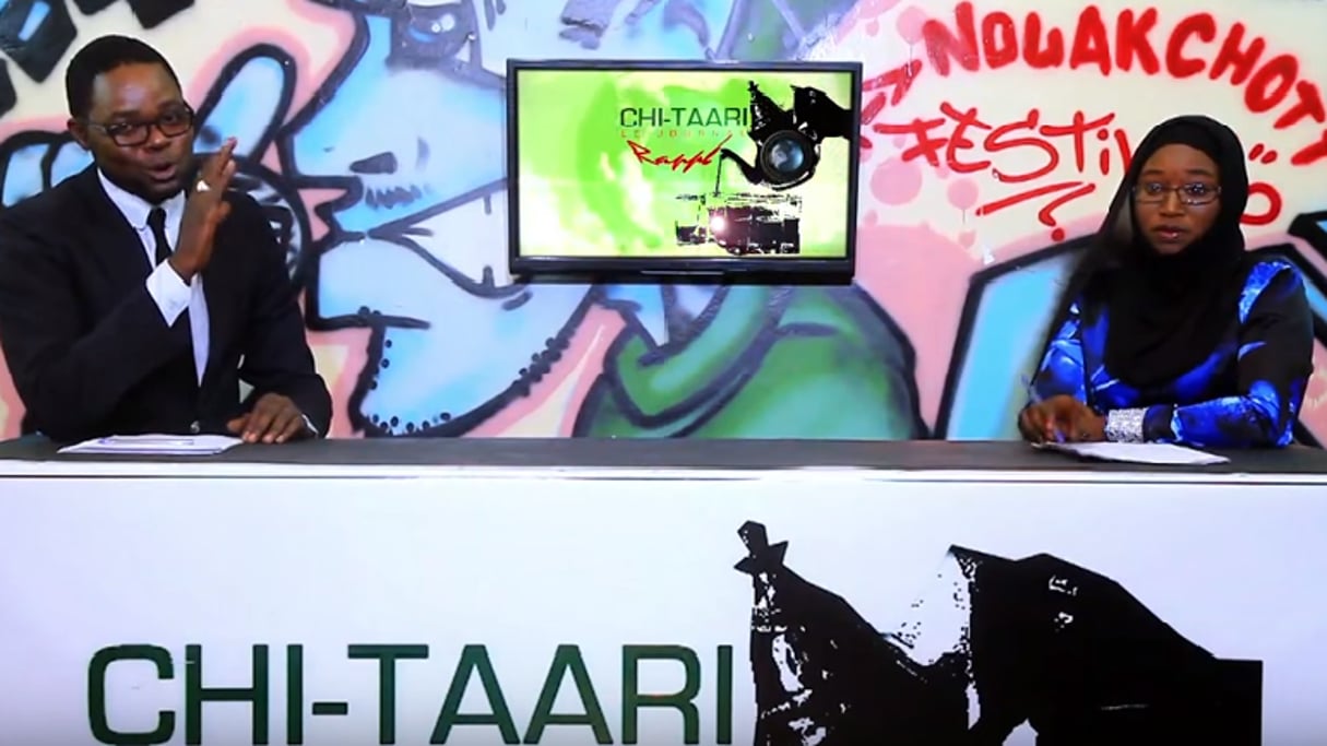 Chi-Taari, le JT rappé mauritanien. © Capture d’écraj/YouTube