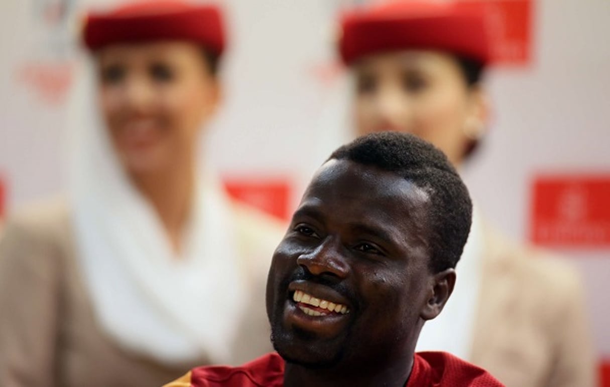 Emmanuel Eboué, en août 2013. © Alastair Grant/AP/SIPA