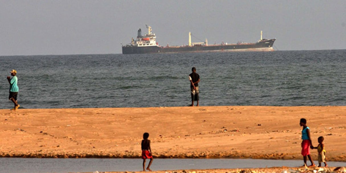 Sur la côte du Golfe du Bénin, en 2007. © George Osodi / AP / SIPA
