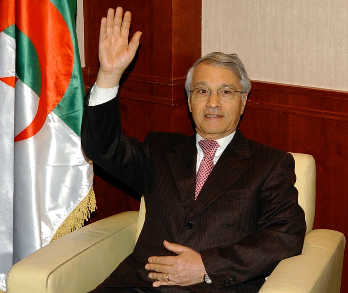 Chakib Khelil en Algérie, le 15 décembre 2008. © OUAHAB HEBBAT/AP/SIPA
