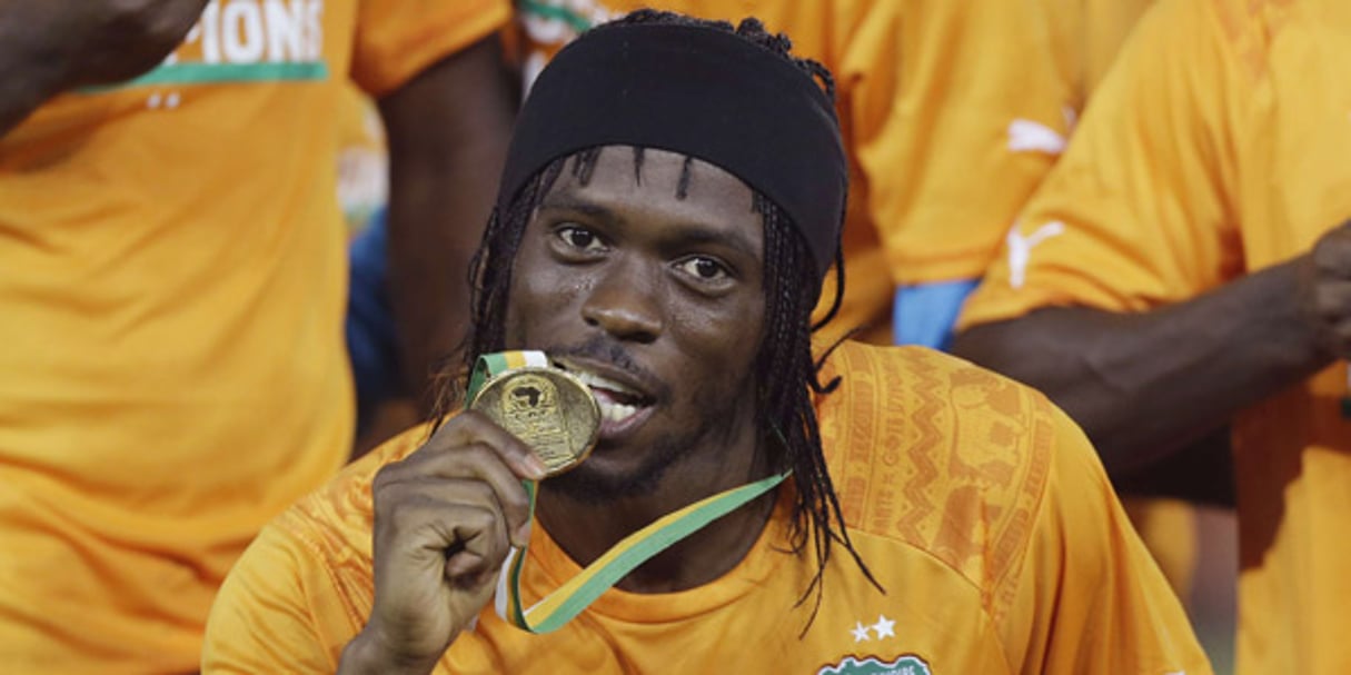 Gervinho, vainqueur de la CAN avec la Côte d’Ivoire, remet son titre en jeu. © Sunday Alamba / AP / SIPA