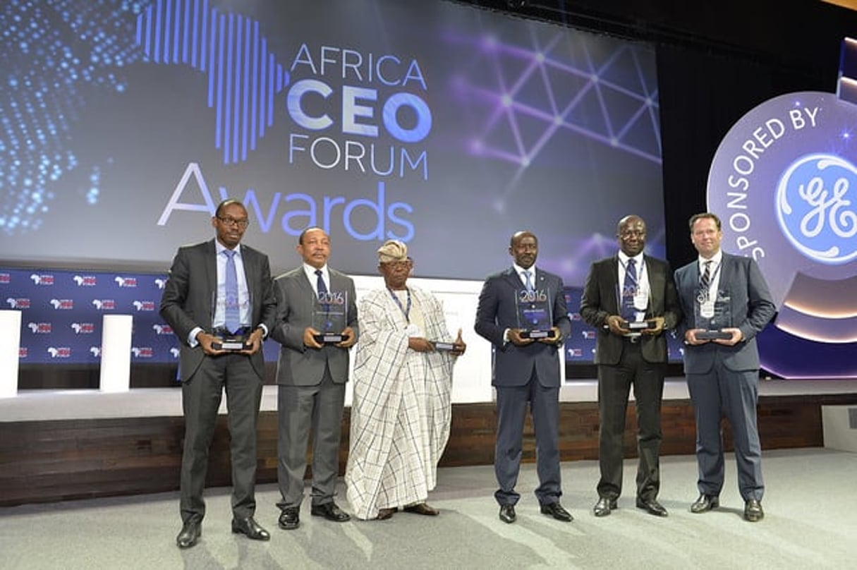 Les lauréats de l’édition 2016 du Africa CEO Forum. © Africa CEO Forum