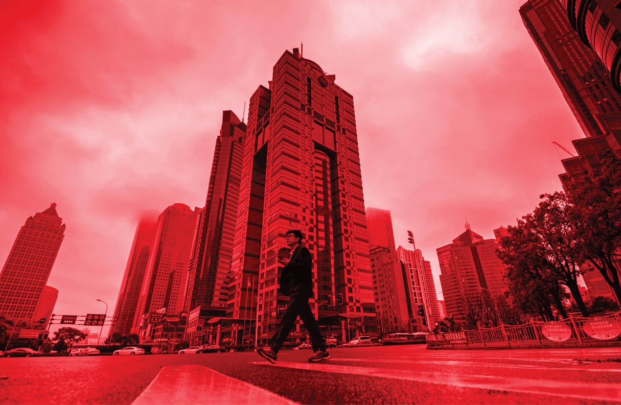 L’immeuble de Shanghai dans lequelle cabinet Mossack Fonseca a installé l’un de ses bureaux en Chine. © JOHANNES EISELE/AFP