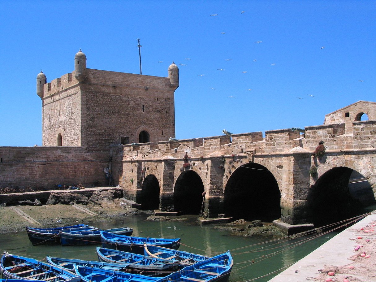 Les remparts d’Essaouira, où a été filmée une partie de la série Game of Thrones. © Wikimedia Commons/Daniel*D