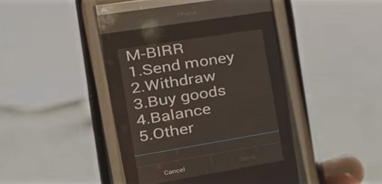 En Éthiopie, M-Birr affiche pour l’instant 150 000 utilisateurs. © Mbirr/Youtube/Capture d’écran