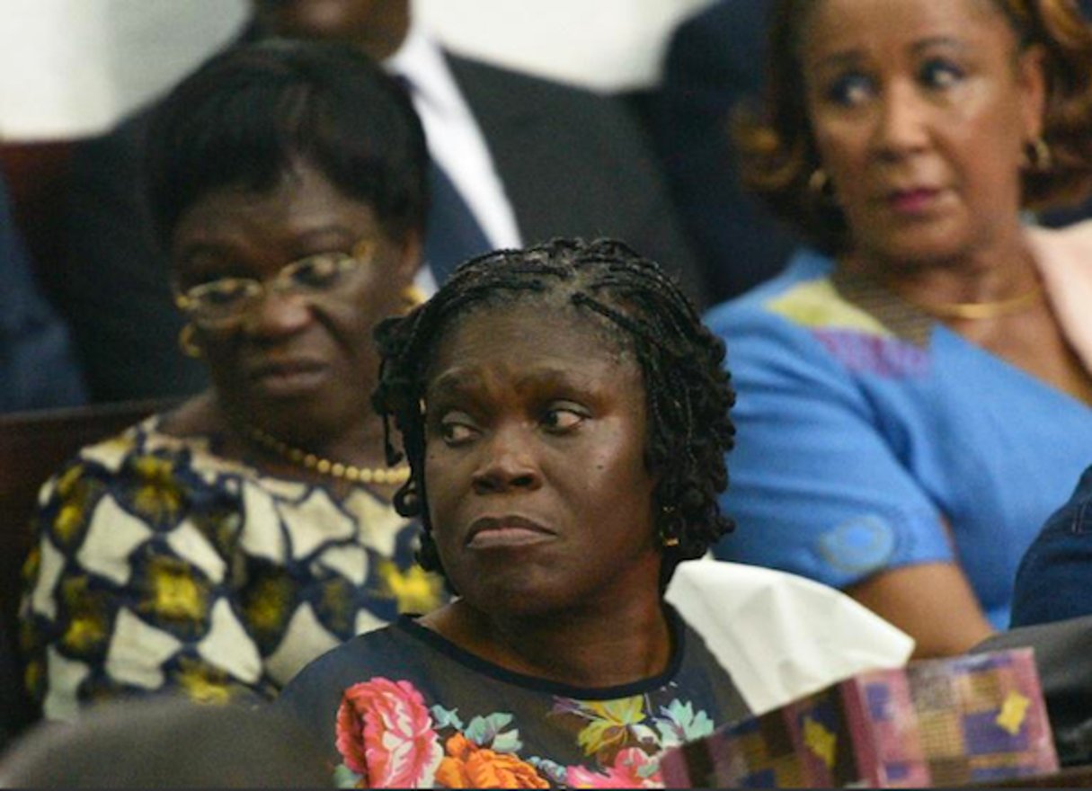 Simone Gbagbo au tribunal d’Abidjan le 26 décembre 2014. © Sia Kambou / AFP