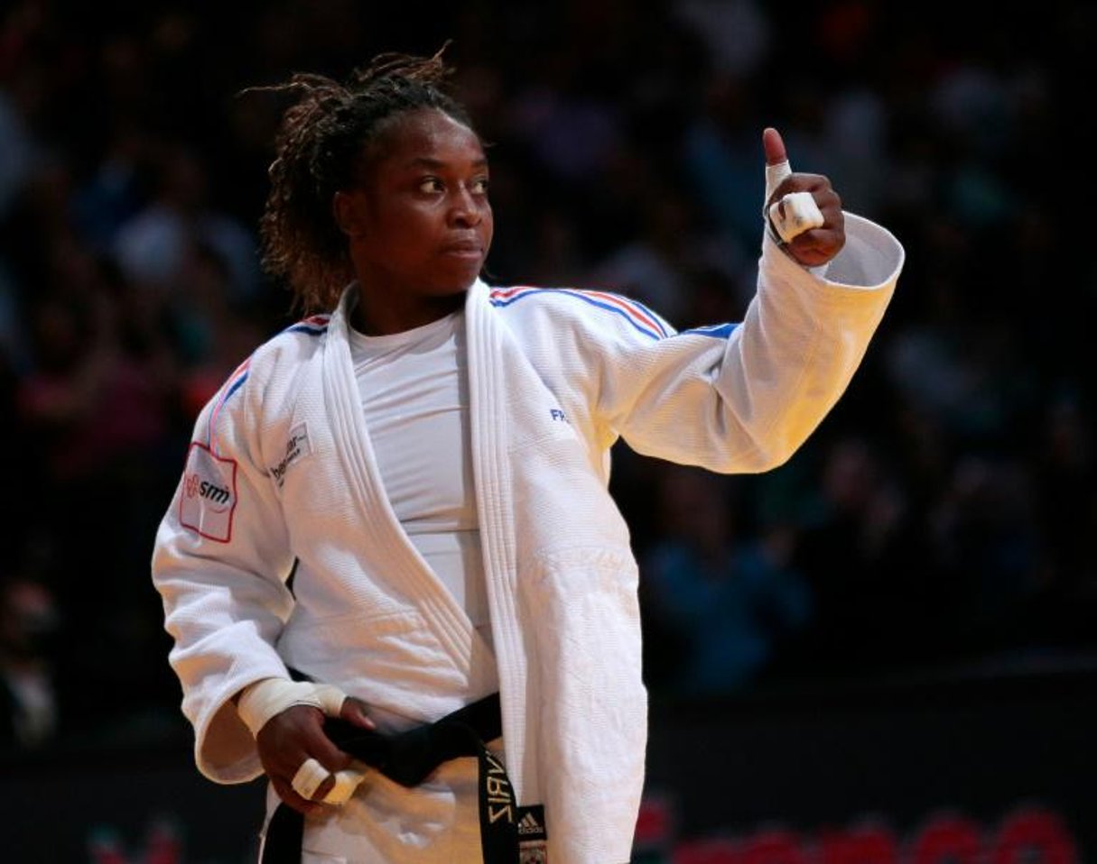 La judoka Gévrise Emane à Paris, le 7 février 2016. © Jacques Demarthon/AFP