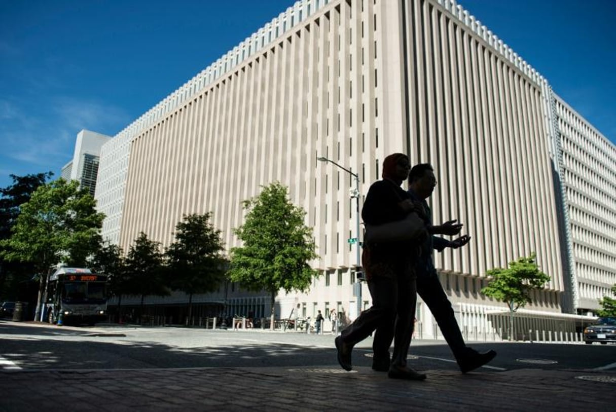Les locaux de la Banque mondiale à Washington, le 3 mai 2013. © Brendan Smialowski/AFP