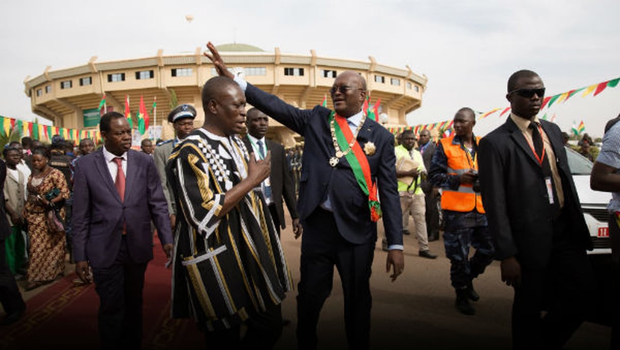 Roch Marc Christian Kaboré le jour de son investiture, à Ouagadougou, le 29 décembre 2015. © Sophie Garcia/Hanslucas.com / J.A.